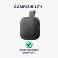 kwmobile Silikon Hülle für Anker Soundcore Boom GO 3i Hülle - Schutzhülle für Mini Speaker - Cover Bluetooth Lautsprecher - Case Schwarz Schwarz