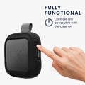 kwmobile Silikon Hülle für Anker Soundcore Boom GO 3i Hülle - Schutzhülle für Mini Speaker - Cover Bluetooth Lautsprecher - Case Schwarz Schwarz