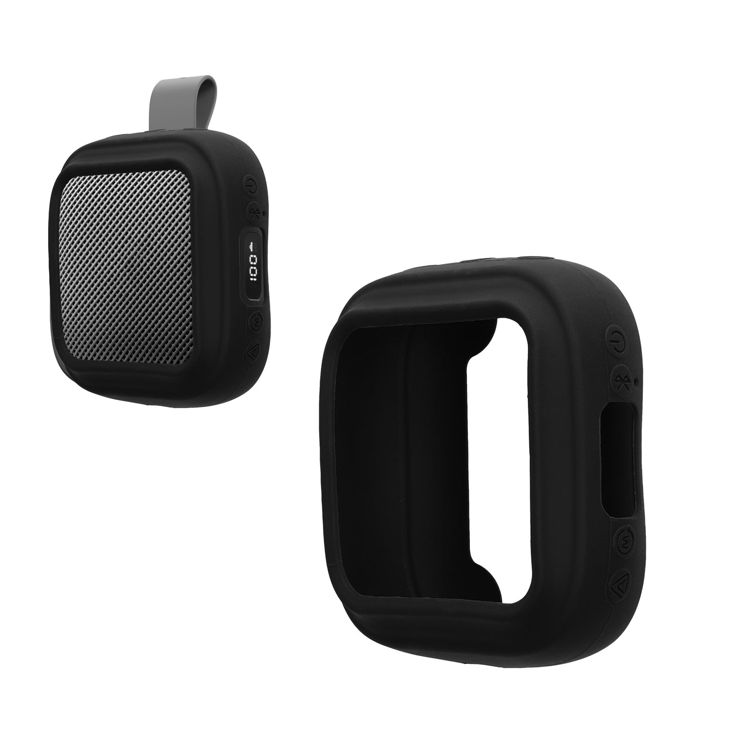 kwmobile Silikon Hülle für Anker Soundcore Boom GO 3i Hülle - Schutzhülle für Mini Speaker - Cover Bluetooth Lautsprecher - Case Schwarz Schwarz