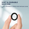kwmobile 4x Smart Ring Protector kompatibel mit Oura Ring 4 S size 5 6 7 8 9 10 Hülle - Weiches Silikon Case - Schutzhülle in Mehrfarbig Mehrfarbig  [dsg01]