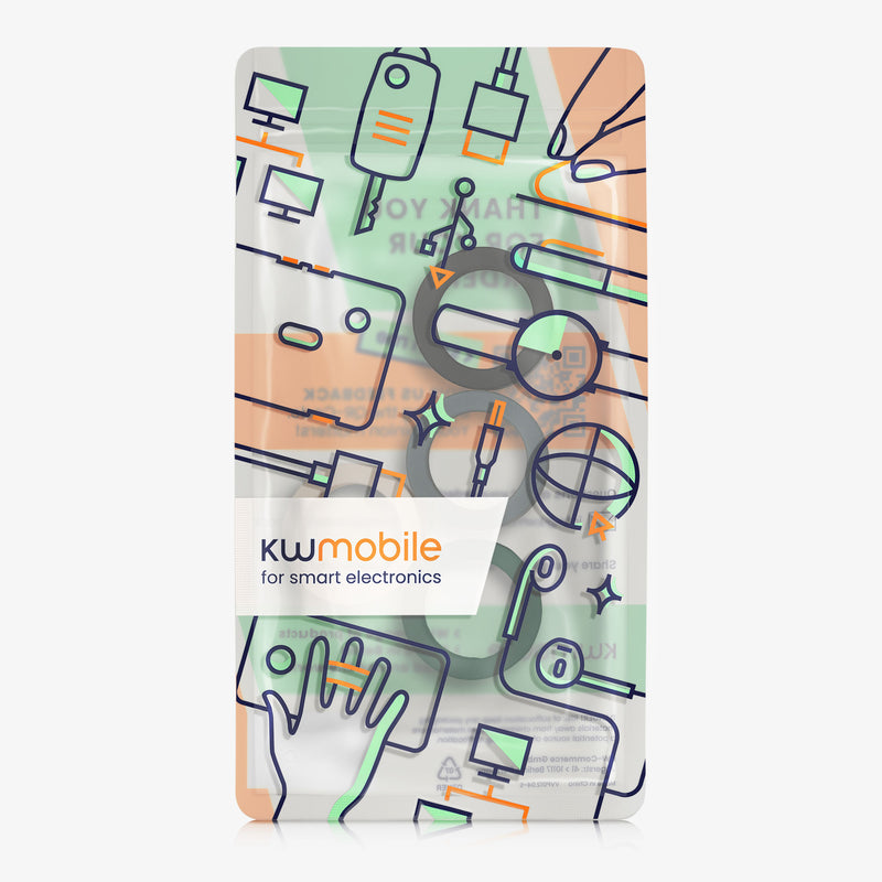 kwmobile 4x Smart Ring Protector kompatibel mit Oura Ring 4 M size 11 12 13 14 15 Hülle - Weiches Silikon Case - Schutzhülle in Mehrfarbig Mehrfarbig  [dsg01]