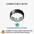kwmobile 4x Smart Ring Protector kompatibel mit Oura Ring 4 M size 11 12 13 14 15 Hülle - Weiches Silikon Case - Schutzhülle in Mehrfarbig Mehrfarbig  [dsg01]