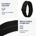 kwmobile Armband kompatibel mit COROS Heart Rate Monitor Armband - Nylon Fitnesstracker Sportarmband Band in Schwarz - Innenmaße von Schwarz