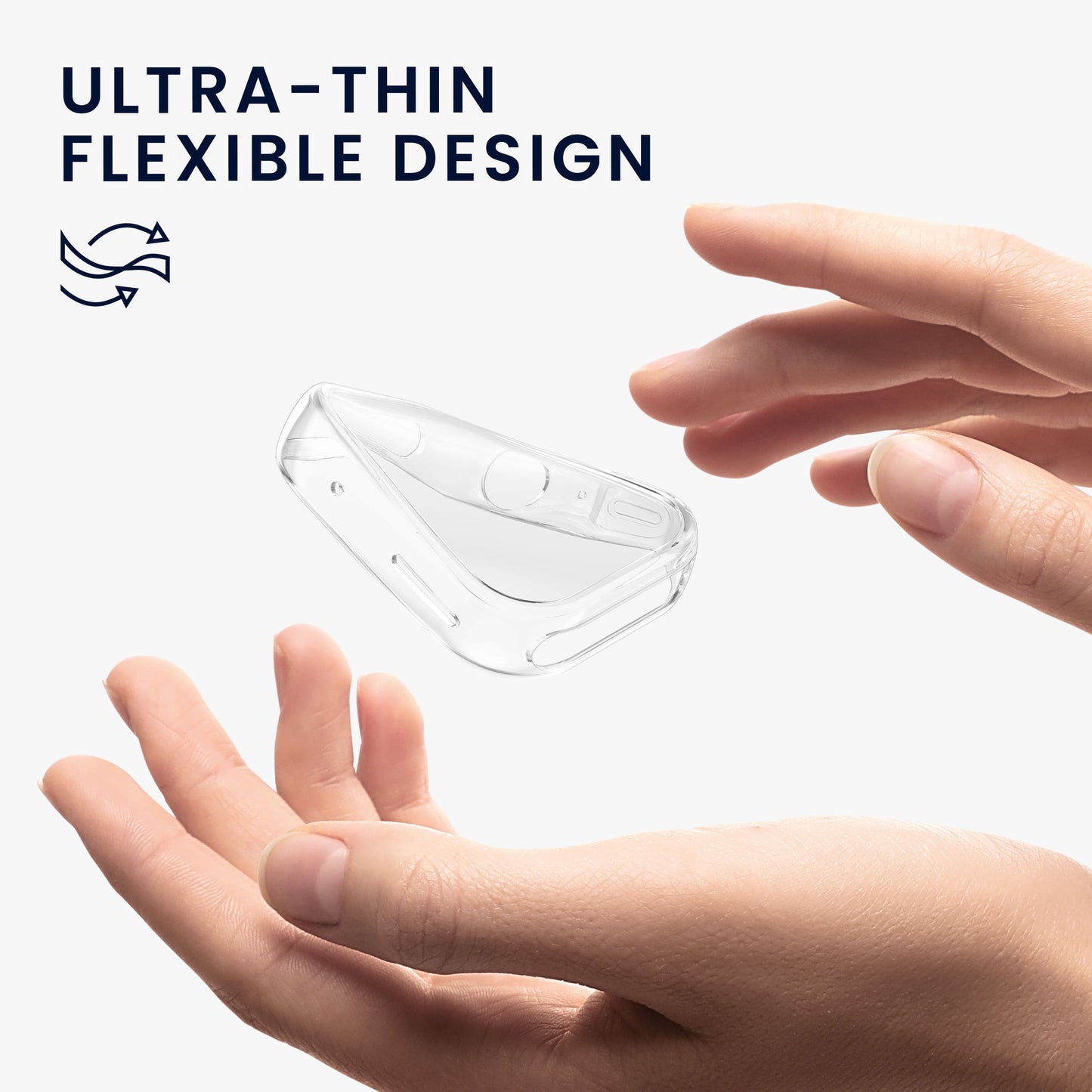 kwmobile 2x Silikon Hülle für Huawei Watch FIT 5 Schutzhülle - Fullbody Display Cover Set aus Silikon - Schwarz Transparent Schwarz  [dsg01]