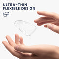 kwmobile 2x Silikon Hülle für Huawei Watch FIT 5 Pro Schutzhülle - Fullbody Display Cover Set aus Silikon - Schwarz Transparent Schwarz  [dsg01]