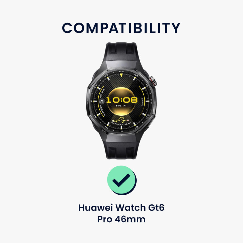 kwmobile 2x Transparente Displayschutzfolie kompatibel mit Huawei Watch GT6 Pro 46mm Folie - Schutzfolie für Fitness Tracker - robuster Displayschutz Transparent