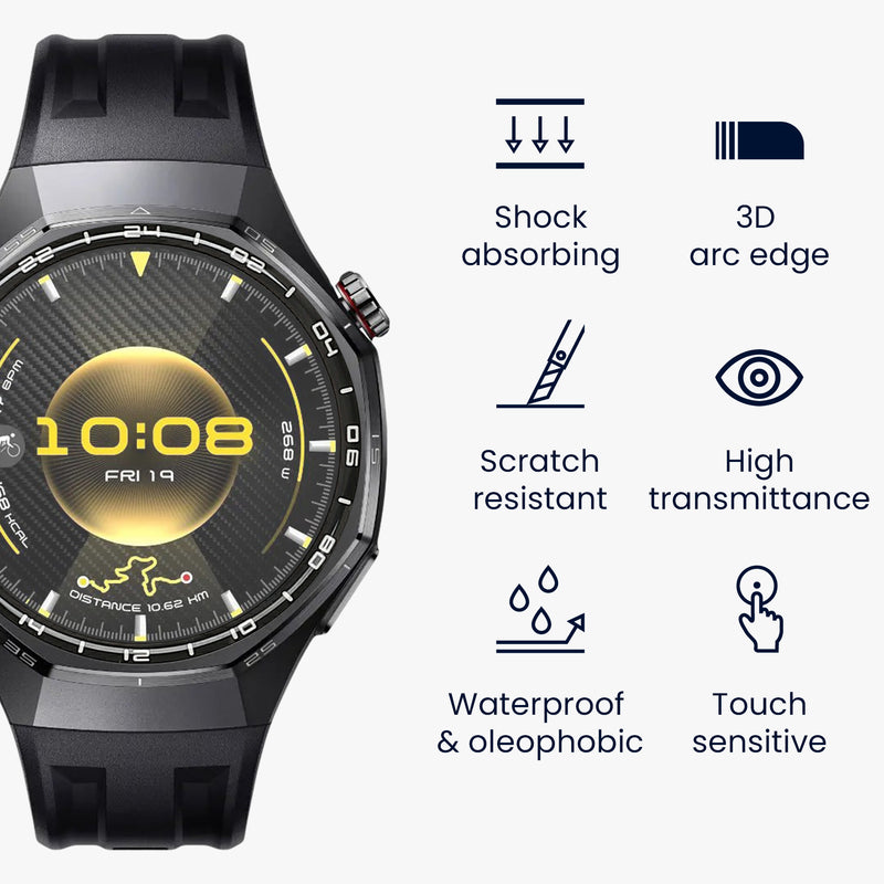 kwmobile 2x Transparente Displayschutzfolie kompatibel mit Huawei Watch GT6 Pro 46mm Folie - Schutzfolie für Fitness Tracker - robuster Displayschutz Transparent