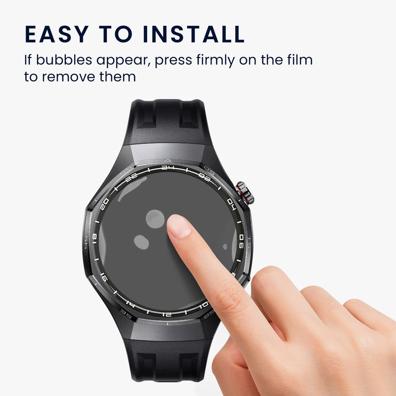 kwmobile 2x Transparente Displayschutzfolie kompatibel mit Huawei Watch GT6 Pro 46mm Folie - Schutzfolie für Fitness Tracker - robuster Displayschutz Transparent