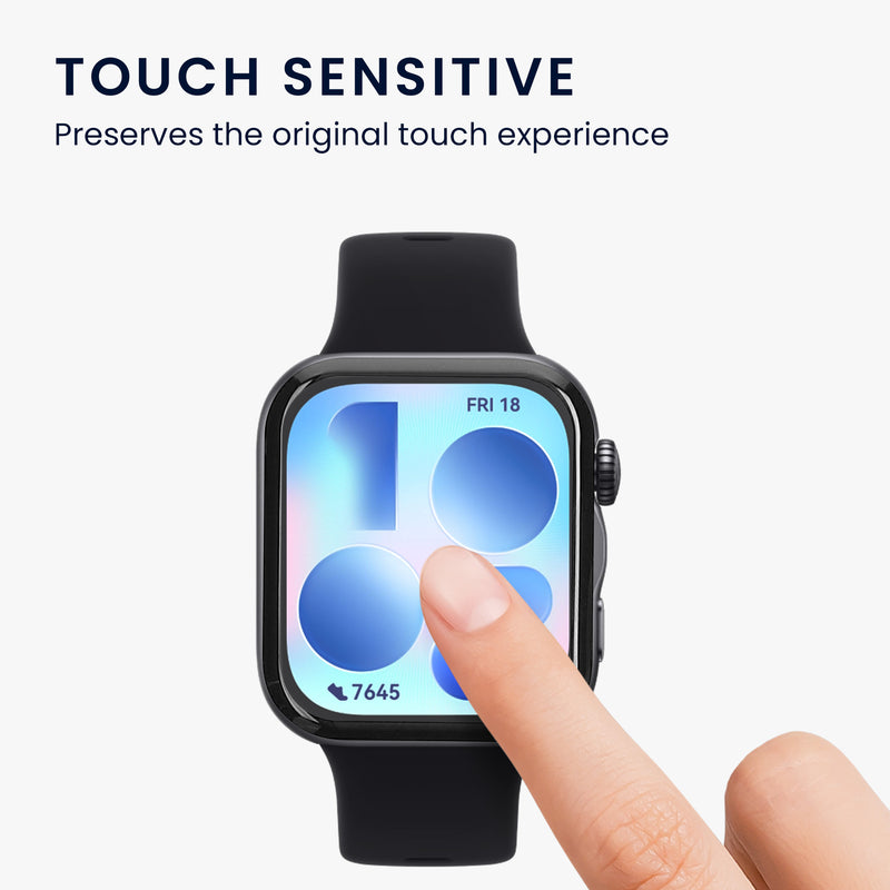 kwmobile 2x Transparente Displayschutzfolie kompatibel mit Huawei Watch FIT 5 Folie - Schutzfolie für Fitness Tracker - robuster Displayschutz Transparent