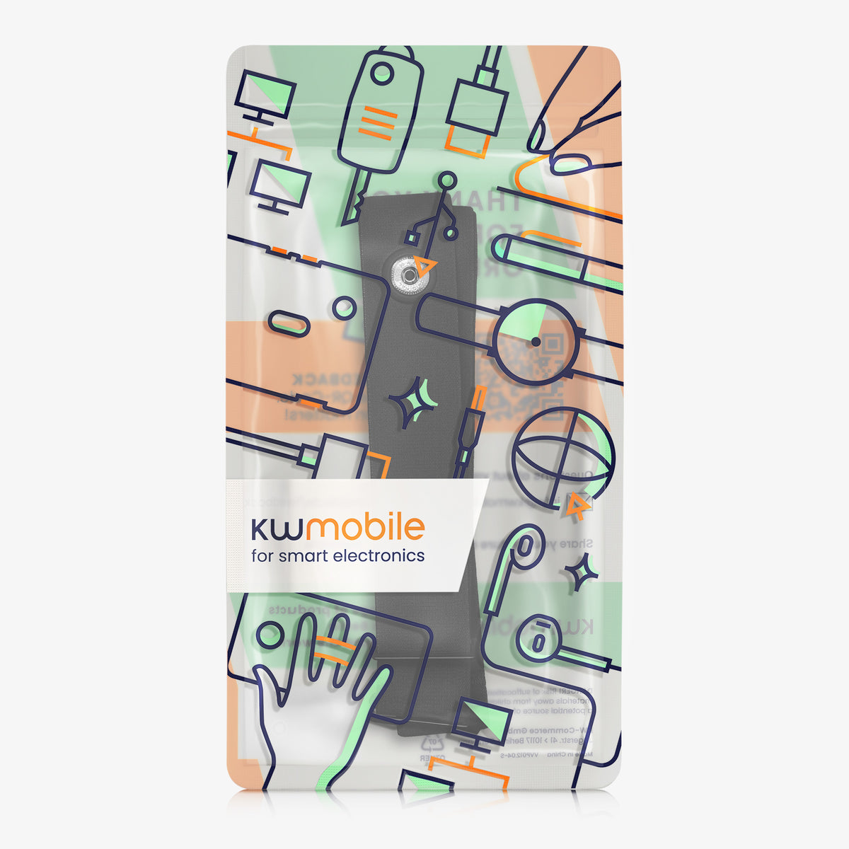 kwmobile Brust Pulsgurt für Garmin HRM / Polar H1 H10 H9 H7 / Wahoo Brustgurt Pulsmesser - Ersatz Herzfrequenzmesser Brustgurt - Pulsgurt für Brust aus Nylon - Schwarz Schwarz