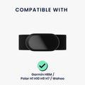 kwmobile Brust Pulsgurt für Garmin HRM / Polar H1 H10 H9 H7 / Wahoo Brustgurt Pulsmesser - Ersatz Herzfrequenzmesser Brustgurt - Pulsgurt für Brust aus Nylon - Grau Grau