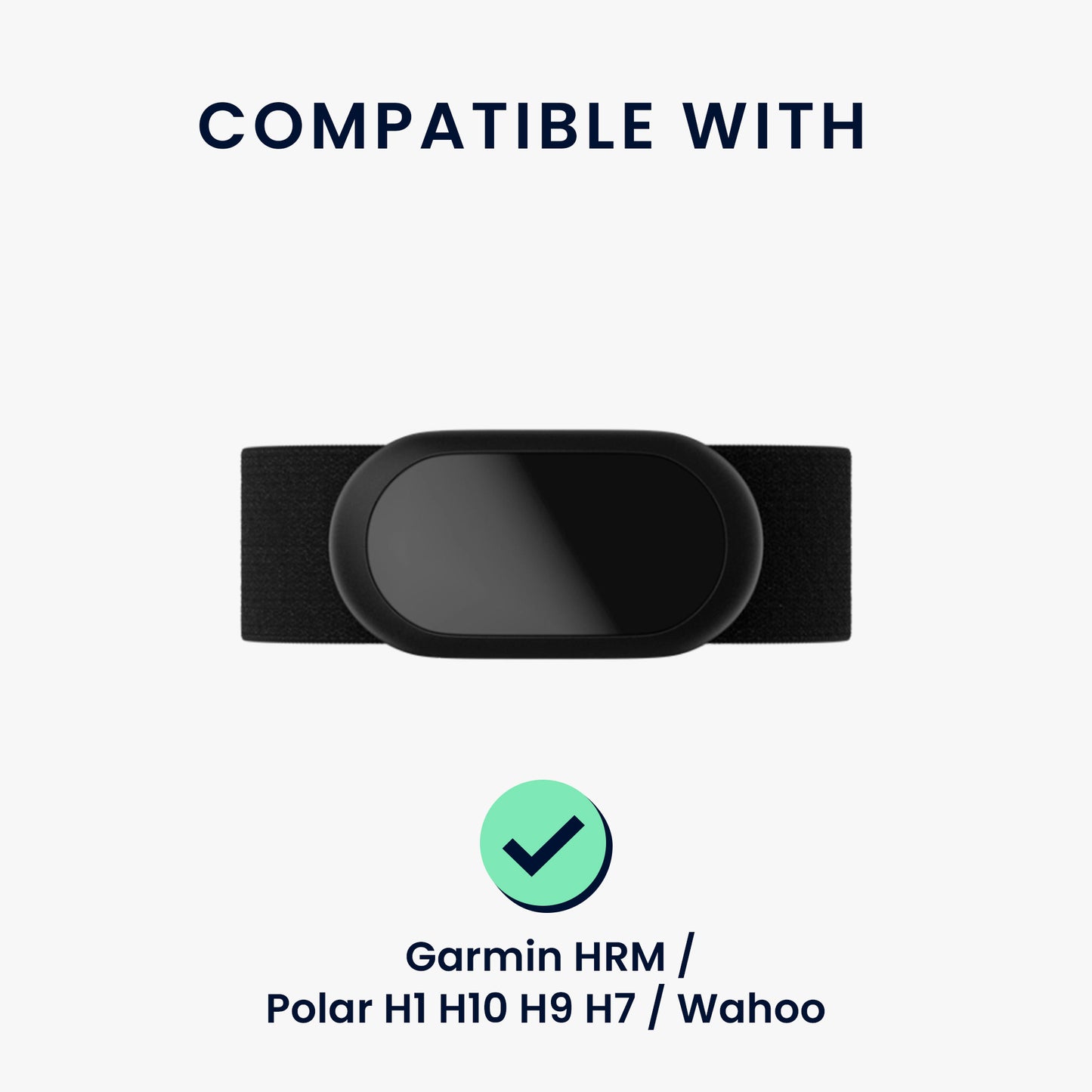 kwmobile Brust Pulsgurt für Garmin HRM / Polar H1 H10 H9 H7 / Wahoo Brustgurt Pulsmesser - Ersatz Herzfrequenzmesser Brustgurt - Pulsgurt für Brust aus Nylon - Grau Grau