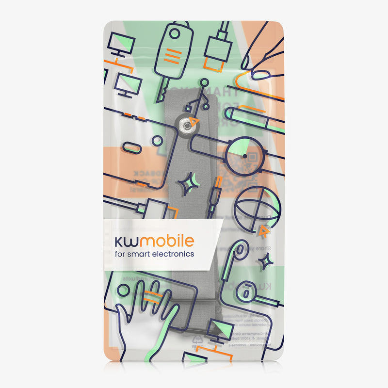 kwmobile Brust Pulsgurt für Garmin HRM / Polar H1 H10 H9 H7 / Wahoo Brustgurt Pulsmesser - Ersatz Herzfrequenzmesser Brustgurt - Pulsgurt für Brust aus Nylon - Grau Grau
