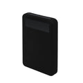 kwmobile Silikon Hülle für TORRAS MiniMag 10000mAh Case - Powerbank Hülle für unterwegs - Tasche für Power Bank - Schwarz Schwarz