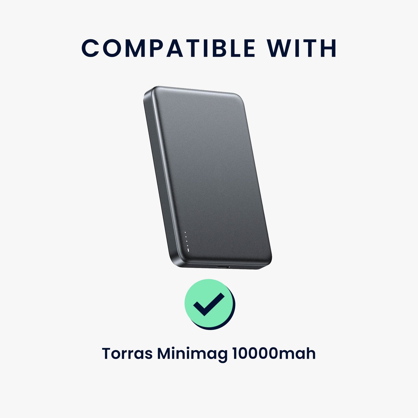 kwmobile Silikon Hülle für TORRAS MiniMag 10000mAh Case - Powerbank Hülle für unterwegs - Tasche für Power Bank - Schwarz Schwarz