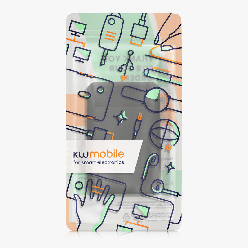 kwmobile Silikon Hülle für TORRAS MiniMag 10000mAh Case - Powerbank Hülle für unterwegs - Tasche für Power Bank - Schwarz Schwarz