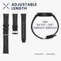 kwmobile Echtleder Uhrenarmband für Huawei Watch GT6 Pro 46mm Armband - Ersatzarmband für Fitnesstracker - Wechselarmband Smartwatch - Schwarz Schwarz