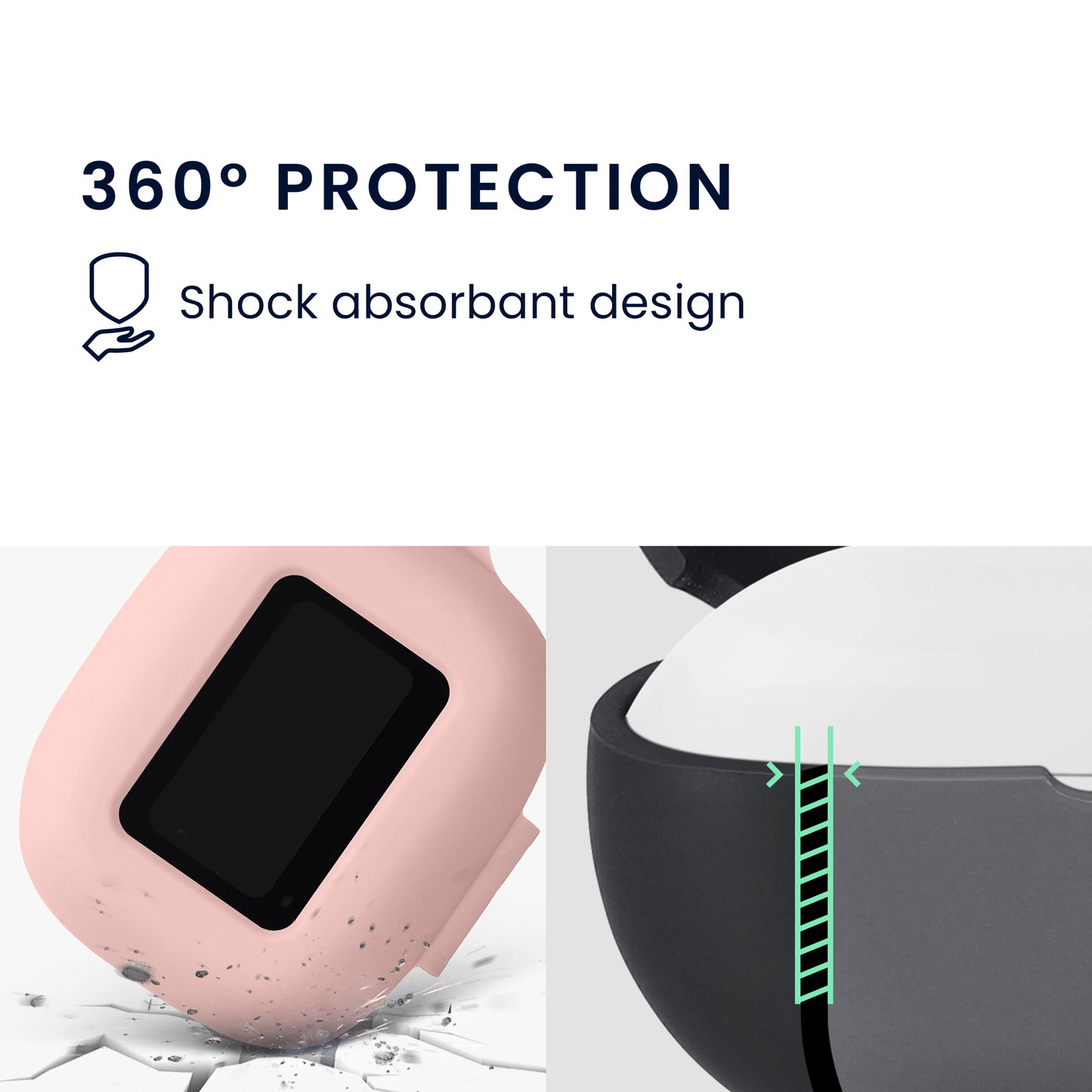 kwmobile Schutzhülle für JBL Live Buds 4 / Beam 4 / Flex 4 Hülle - TPU Silikon Case für Kopfhörer Ladecase - stoßfestes Cover mit Karabiner - Altrosa Altrosa