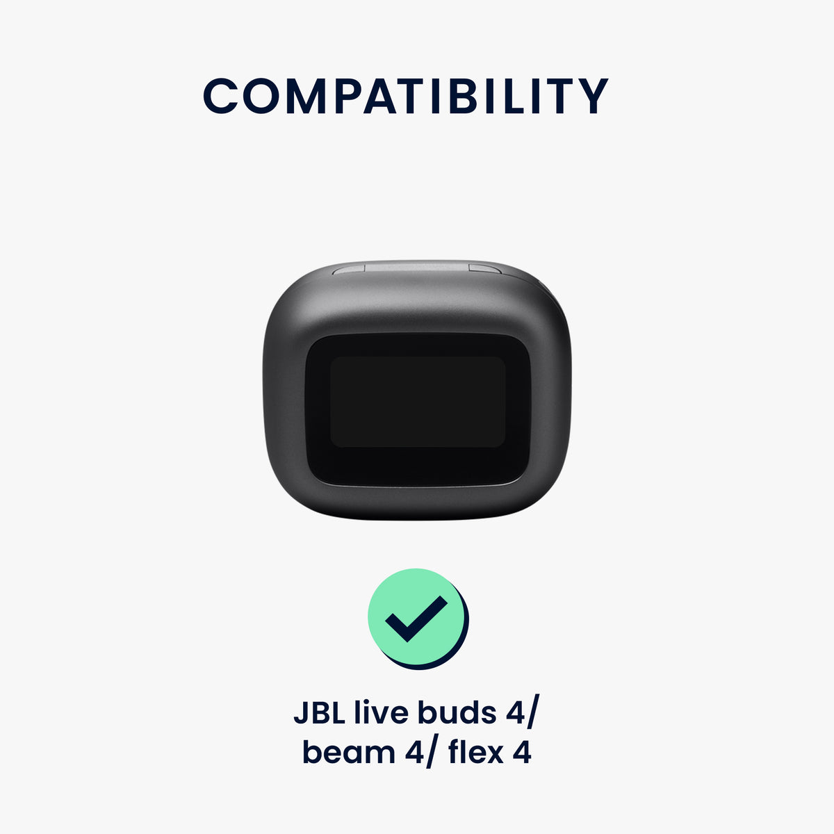 kwmobile Schutzhülle für JBL Live Buds 4 / Beam 4 / Flex 4 Hülle - TPU Silikon Case für Kopfhörer Ladecase - stoßfestes Cover mit Karabiner - Gelb Gelb