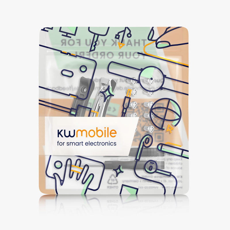 kwmobile Smartwatch Seiten-Bumper für Garmin Fenix 8 / Tactix 8 / Quatix 8 (47mm) Watch Side Bumper - Ersatz Stoßschutz für Uhrenrand aus Metall inkl. Schraubendreher - Schwarz Silber Schwarz