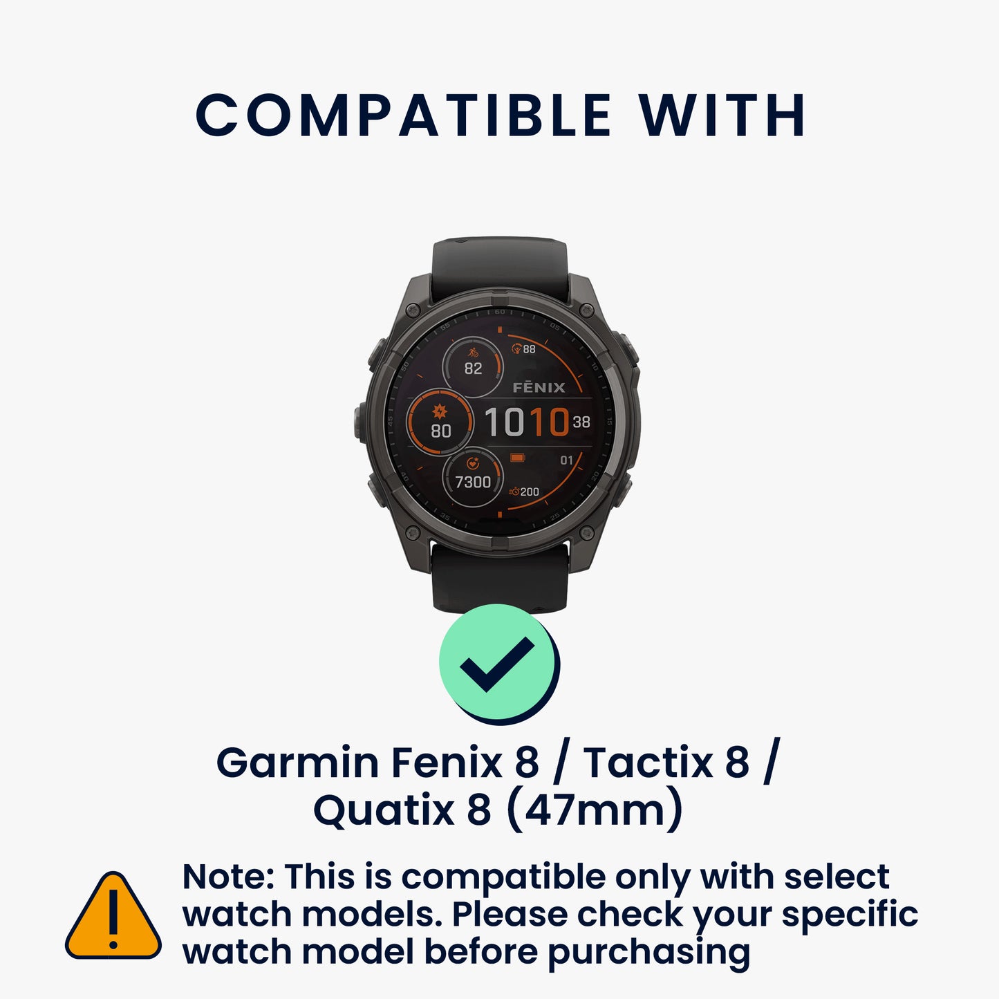 kwmobile Smartwatch Seiten-Bumper für Garmin Fenix 8 / Tactix 8 / Quatix 8 (47mm) Watch Side Bumper - Ersatz Stoßschutz für Uhrenrand aus Metall inkl. Schraubendreher - Orange Schwarz Orange