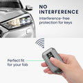 kwmobile Schlüsselhülle für Suzuki 2-Tasten Autoschlüssel Keyless Go Hülle - Autoschlüssel Schlüssel Hülle aus TPU Silikon - Schlüsselschutz Gehäuse in Schwarz matt Schwarz Schwarz matt