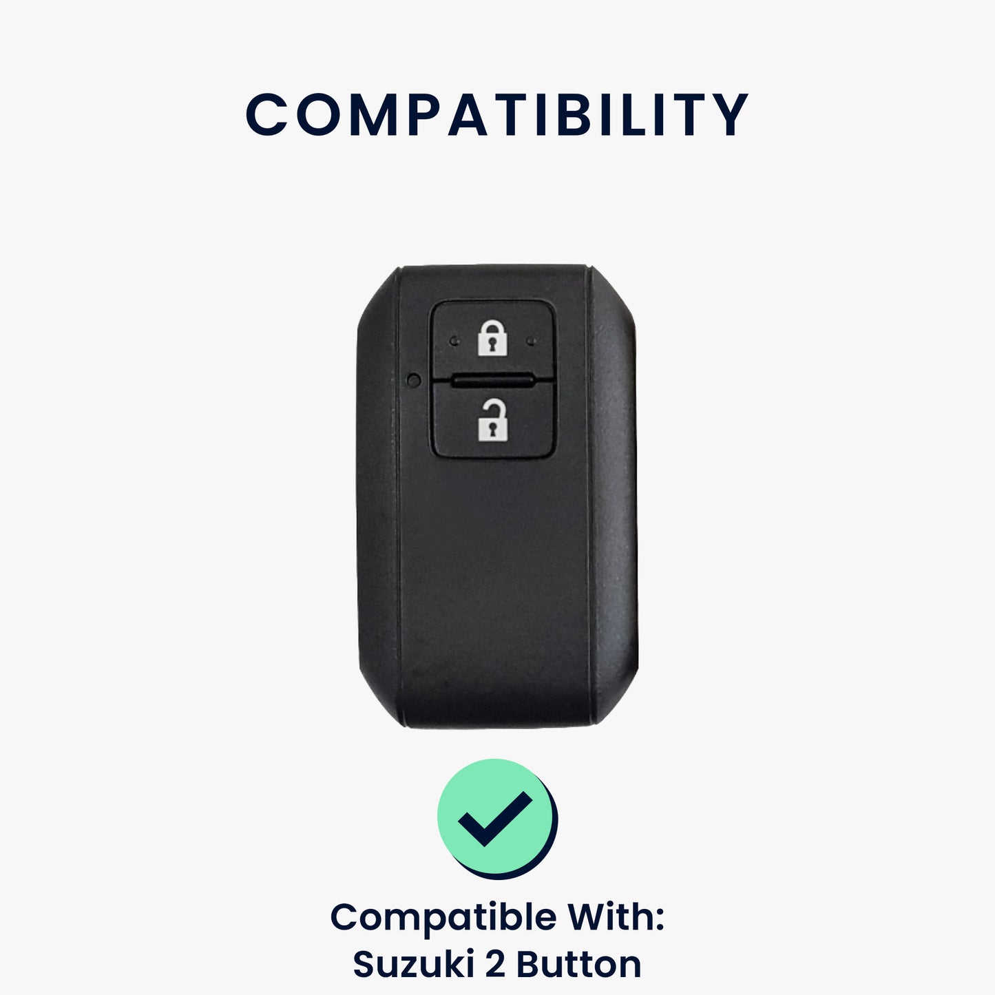 kwmobile Schlüsselhülle für Suzuki 2-Tasten Autoschlüssel Keyless Go Hülle - Autoschlüssel Schlüssel Hülle aus TPU Silikon - Schlüsselschutz Gehäuse in Schwarz matt Schwarz Schwarz matt