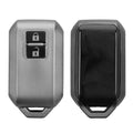 kwmobile Schlüsselhülle für Suzuki 2-Tasten Autoschlüssel Keyless Go Hülle - Autoschlüssel Schlüssel Hülle aus TPU Silikon - Schlüsselschutz Gehäuse in Schwarz matt Schwarz Schwarz matt