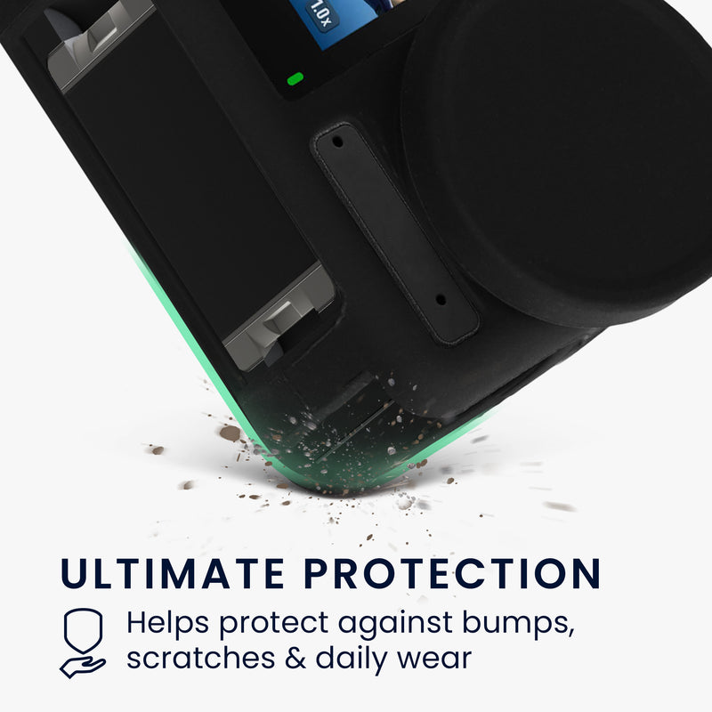 kwmobile Silikonhülle für DJI Action 4 Hülle - rutschfestes Cover aus Silikon für Action Cam - Schwarz Schwarz