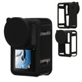 kwmobile Silikonhülle für DJI Action 4 Hülle - rutschfestes Cover aus Silikon für Action Cam - Schwarz Schwarz