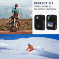 kwmobile Silikonhülle für DJI Osmo 360 Hülle - rutschfestes Cover aus Silikon für Action Cam - Schwarz Schwarz