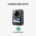 kwmobile Silikonhülle für DJI Osmo 360 Hülle - rutschfestes Cover aus Silikon für Action Cam - Schwarz Schwarz