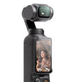 kwmobile 2x Kamera Displayschutz für DJI Osmo Pocket 4 / Pocket 3 Folie - 9H Härtegrad für Action Cam & Kompaktkamera - Schutzfolie für Display und Linse - Objektivschutz Transparent