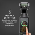 kwmobile 2x Kamera Displayschutz für DJI Osmo Pocket 4 / Pocket 3 Folie - 9H Härtegrad für Action Cam & Kompaktkamera - Schutzfolie für Display und Linse - Objektivschutz Transparent