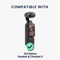 kwmobile 2x Kamera Displayschutz für DJI Osmo Pocket 4 / Pocket 3 Folie - 9H Härtegrad für Action Cam & Kompaktkamera - Schutzfolie für Display und Linse - Objektivschutz Transparent