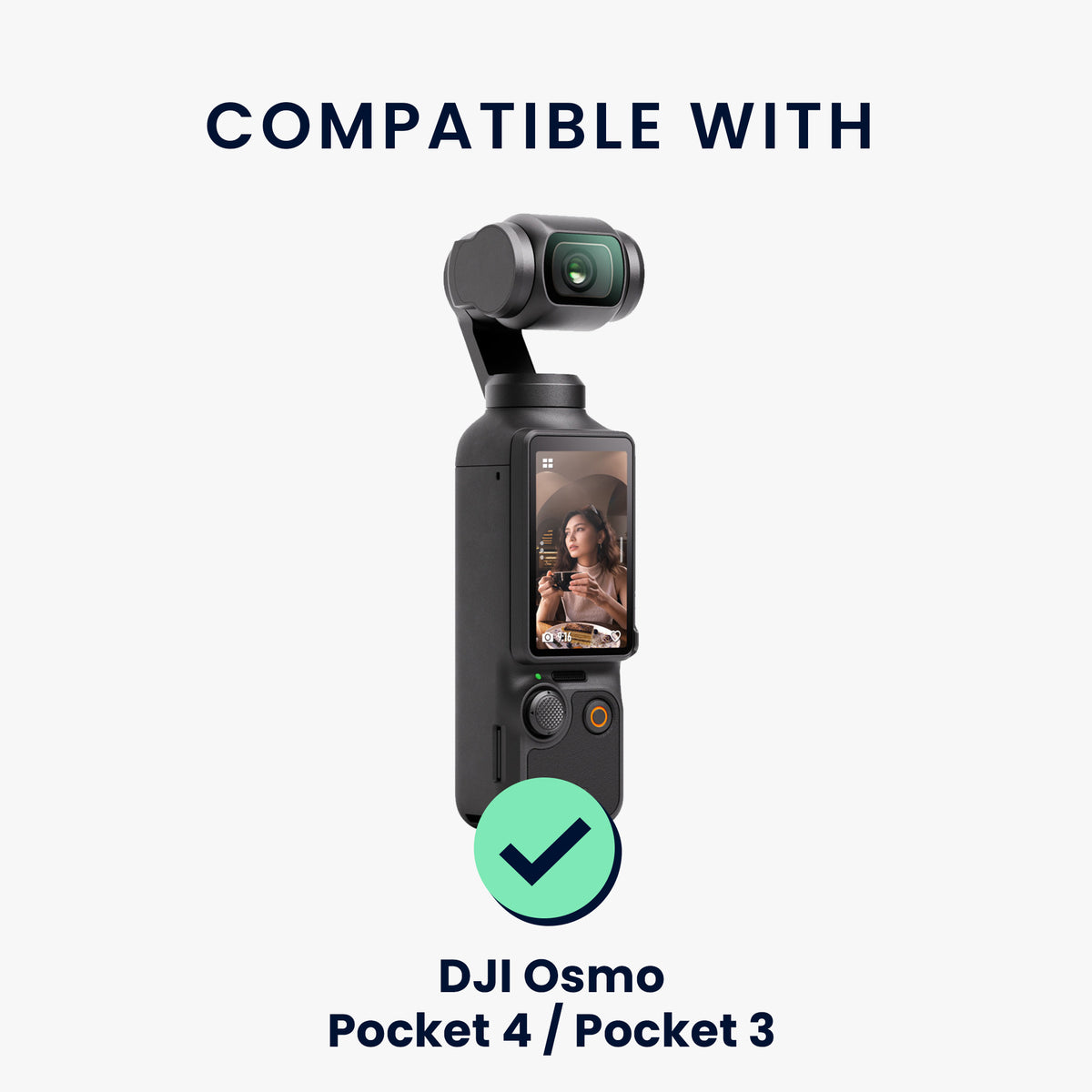 kwmobile 2x Kamera Displayschutz für DJI Osmo Pocket 4 / Pocket 3 Folie - 9H Härtegrad für Action Cam & Kompaktkamera - Schutzfolie für Display und Linse - Objektivschutz Transparent