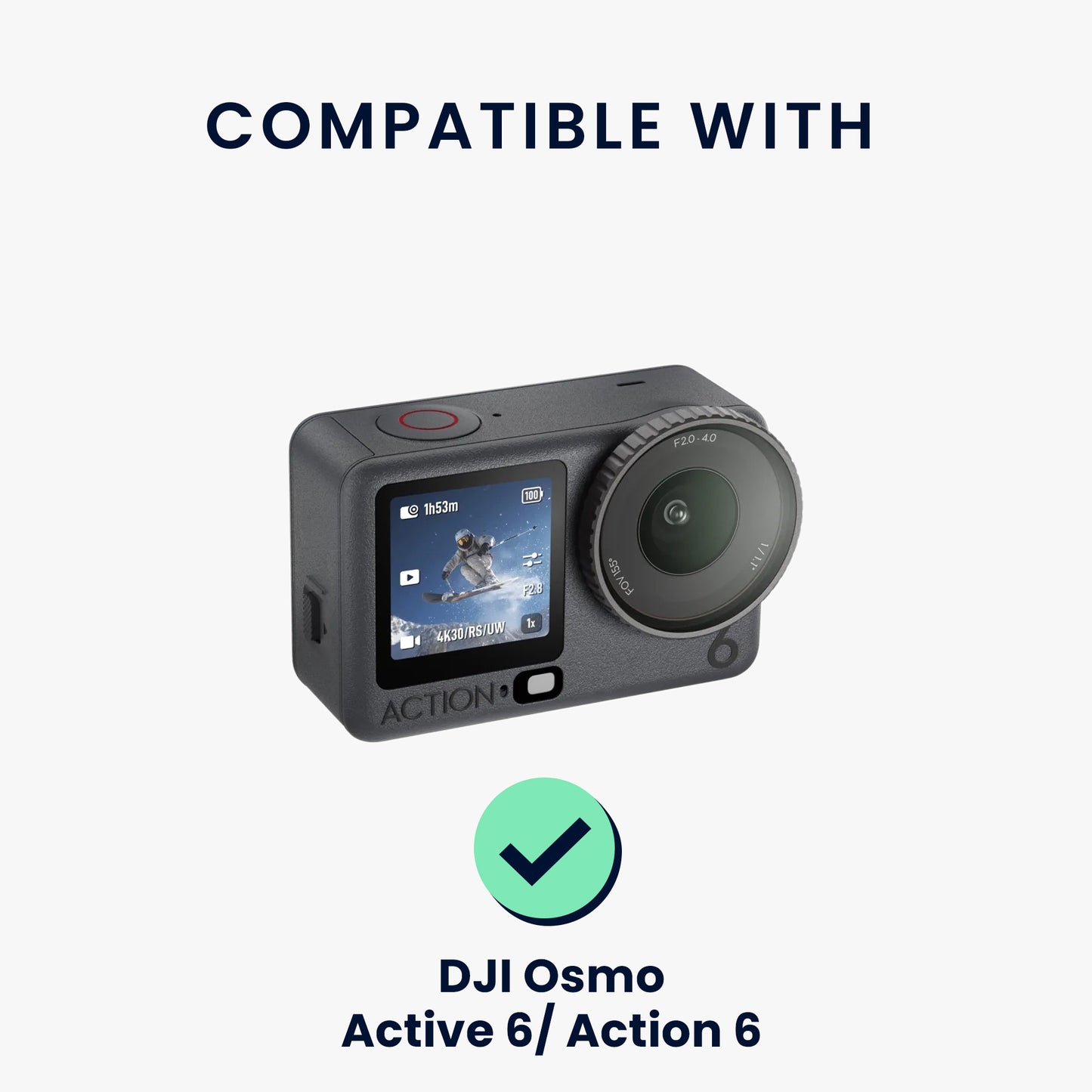 kwmobile 3x Kamera Displayschutz für DJI Osmo Active 6 / Action 6 Folie - 9H Härtegrad für Action Cam & Kompaktkamera - Schutzfolie für Display und Linse - Objektivschutz Transparent