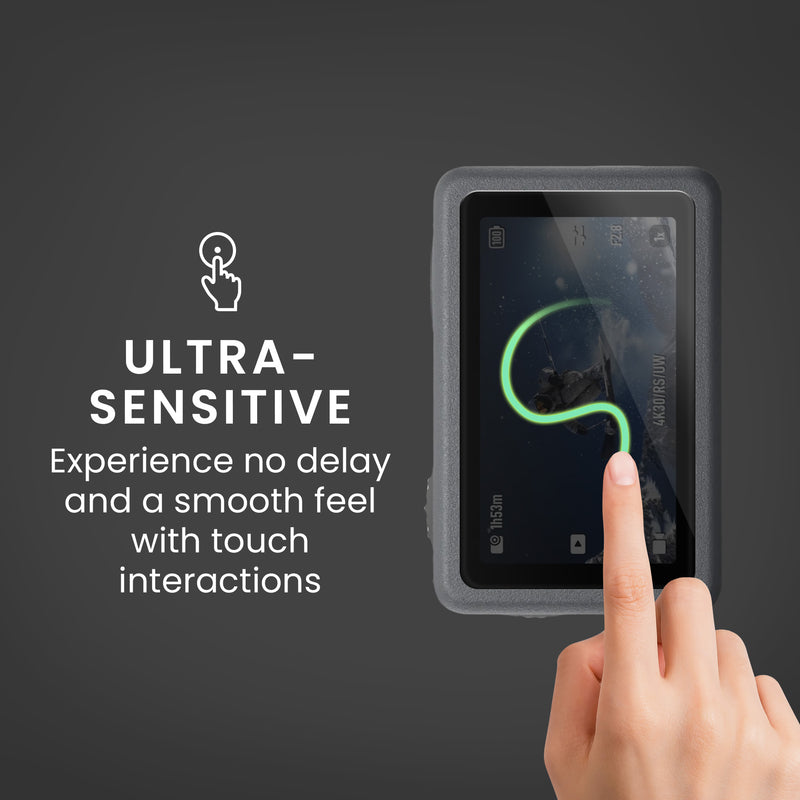 kwmobile 3x Kamera Displayschutz für DJI Osmo Active 6 / Action 6 Folie - 9H Härtegrad für Action Cam & Kompaktkamera - Schutzfolie für Display und Linse - Objektivschutz Transparent