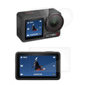 kwmobile 3x Kamera Displayschutz für DJI Osmo Active 5 Pro Folie - 9H Härtegrad für Action Cam & Kompaktkamera - Schutzfolie für Display und Linse - Objektivschutz Transparent