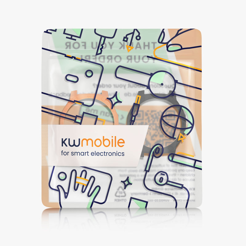 kwmobile 2x Hülle kompatibel mit Amazfit T-Rex3 Pro 44mm - Fitnesstracker Case Set Schwarz Orange - ohne Tracker Schwarz  [dsg01]