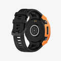 kwmobile 2x Hülle kompatibel mit Amazfit T-Rex3 Pro 44mm - Fitnesstracker Case Set Schwarz Orange - ohne Tracker Schwarz  [dsg01]