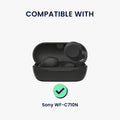 kwmobile 6x Silikonaufsätze für Sony WF-C710N - Ersatz Ohrstöpsel in 3 Größen - Ear Tips für In-Ear Kopfhörer - Zubehör Ersatzpolster in Dunkelgrau Dunkelgrau