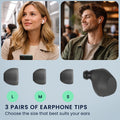 kwmobile 6x Silikonaufsätze für Sony WF-C710N - Ersatz Ohrstöpsel in 3 Größen - Ear Tips für In-Ear Kopfhörer - Zubehör Ersatzpolster in Dunkelgrau Dunkelgrau
