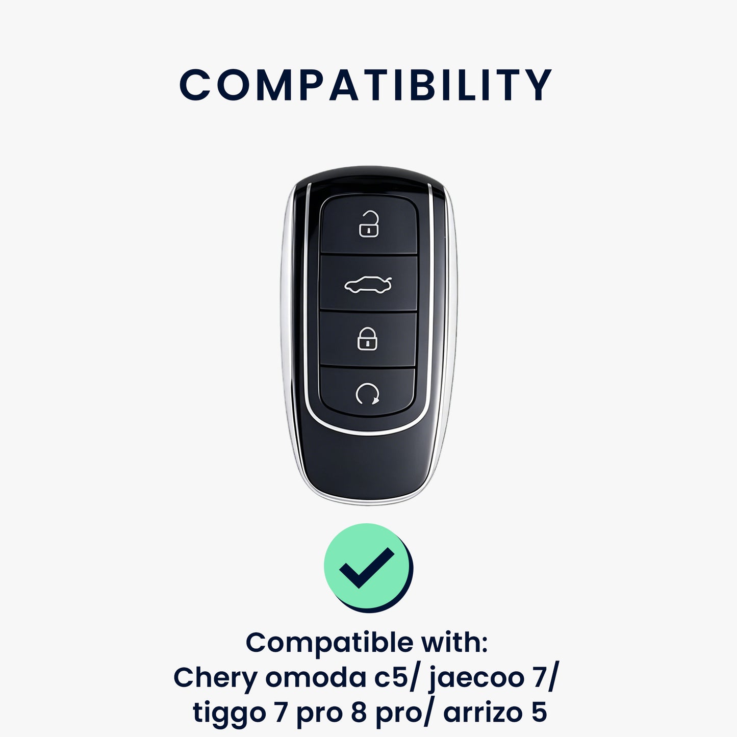 kwmobile Schlüsselhülle Chery Omoda C5 Jaecoo 7 - Grün
