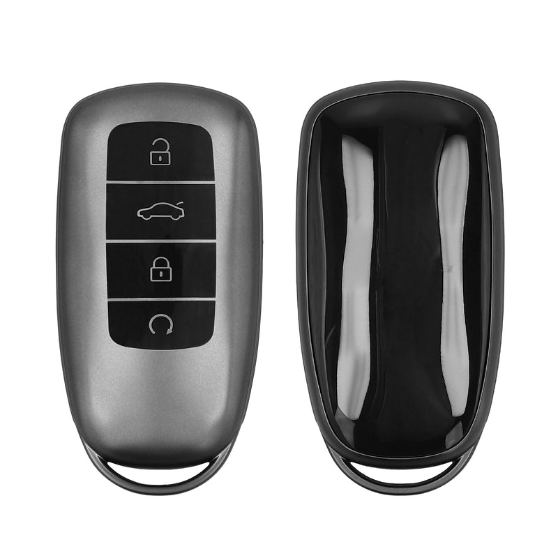 kwmobile Schlüsselhülle für Chery Omoda C5 / Jaecoo 7 / Tiggo 7 Pro 8 Pro / Arrizo 5 Hülle - Autoschlüssel Schlüssel Hülle aus TPU Silikon - Schlüsselschutz Gehäuse in Schwarz matt Schwarz Schwarz matt