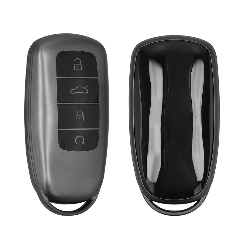 kwmobile Schlüsselhülle für Chery Omoda C5 / Jaecoo 7 / Tiggo 7 Pro 8 Pro / Arrizo 5 Hülle - Autoschlüssel Schlüssel Hülle aus TPU Silikon - Schlüsselschutz Gehäuse in Schwarz matt Schwarz Schwarz matt