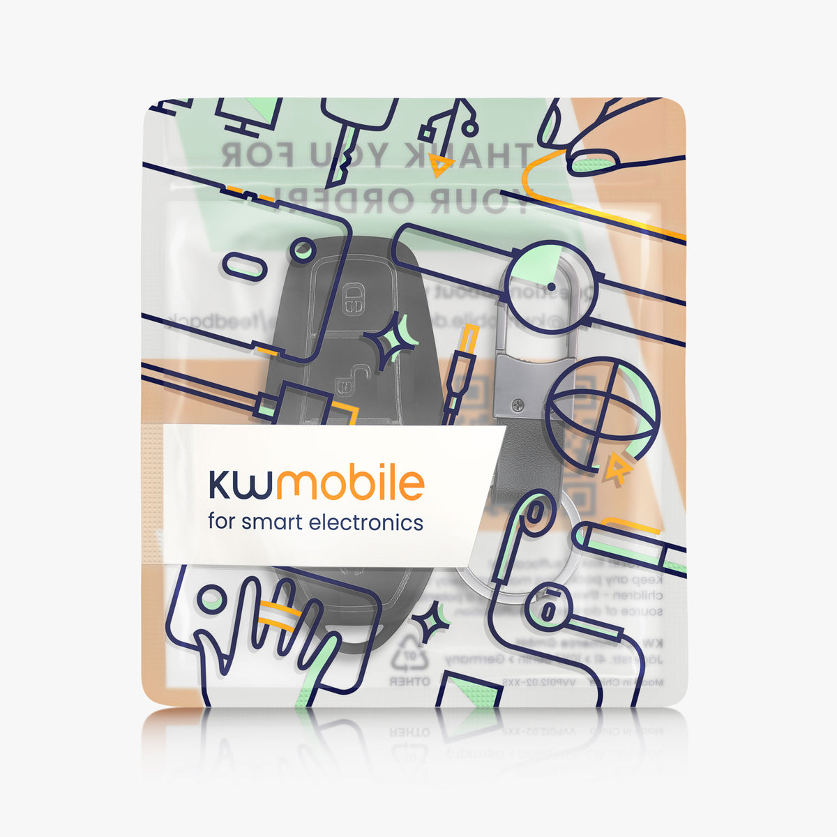 kwmobile Autoschlüssel Hülle kompatibel mit BYD Atto 3 / Sealion / Han / Tang / Dolphin / Seal Hülle - TPU Schlüsselhülle - Schlüssel Cover in Schwarz - Mit Schlüsselring Schwarz