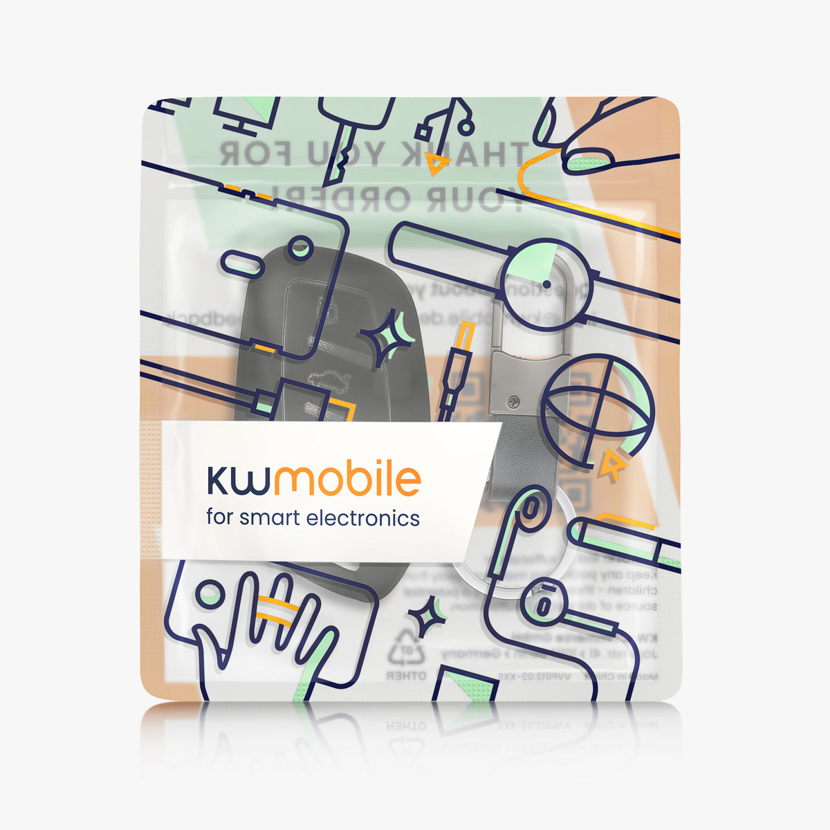 kwmobile Autoschlüssel Hülle kompatibel mit MG 3-Tasten ZS MG4 MG5 MG6 Hülle - TPU Schlüsselhülle - Schlüssel Cover in Schwarz - Mit Schlüsselring Schwarz