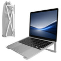 kwmobile Laptop Ständer Stand höhenverstellbar für 11 bis 15,6 Zoll - Laptopständer Laptop Halterung aus Aluminium - Notebook Halter Laptophalter Erhöhung faltbar Silber Silber