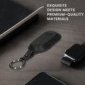 kwmobile Schlüsselhülle für BMW Mini Cooper U25 J01 J05 F65 F66 2024-2026 Hülle Leder - Autoschlüssel Schlüssel Hülle - Schlüsselcover Schlüsselschutz in Schwarz Schwarz